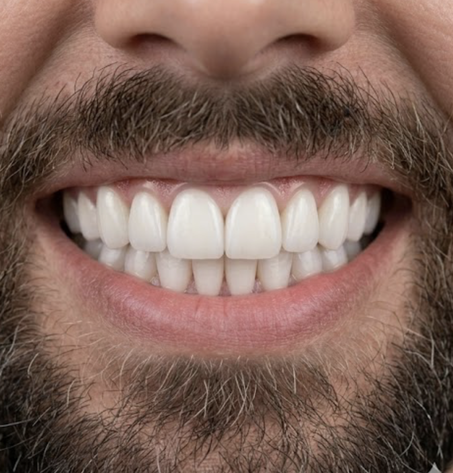 After Invisalign — straight confident smile